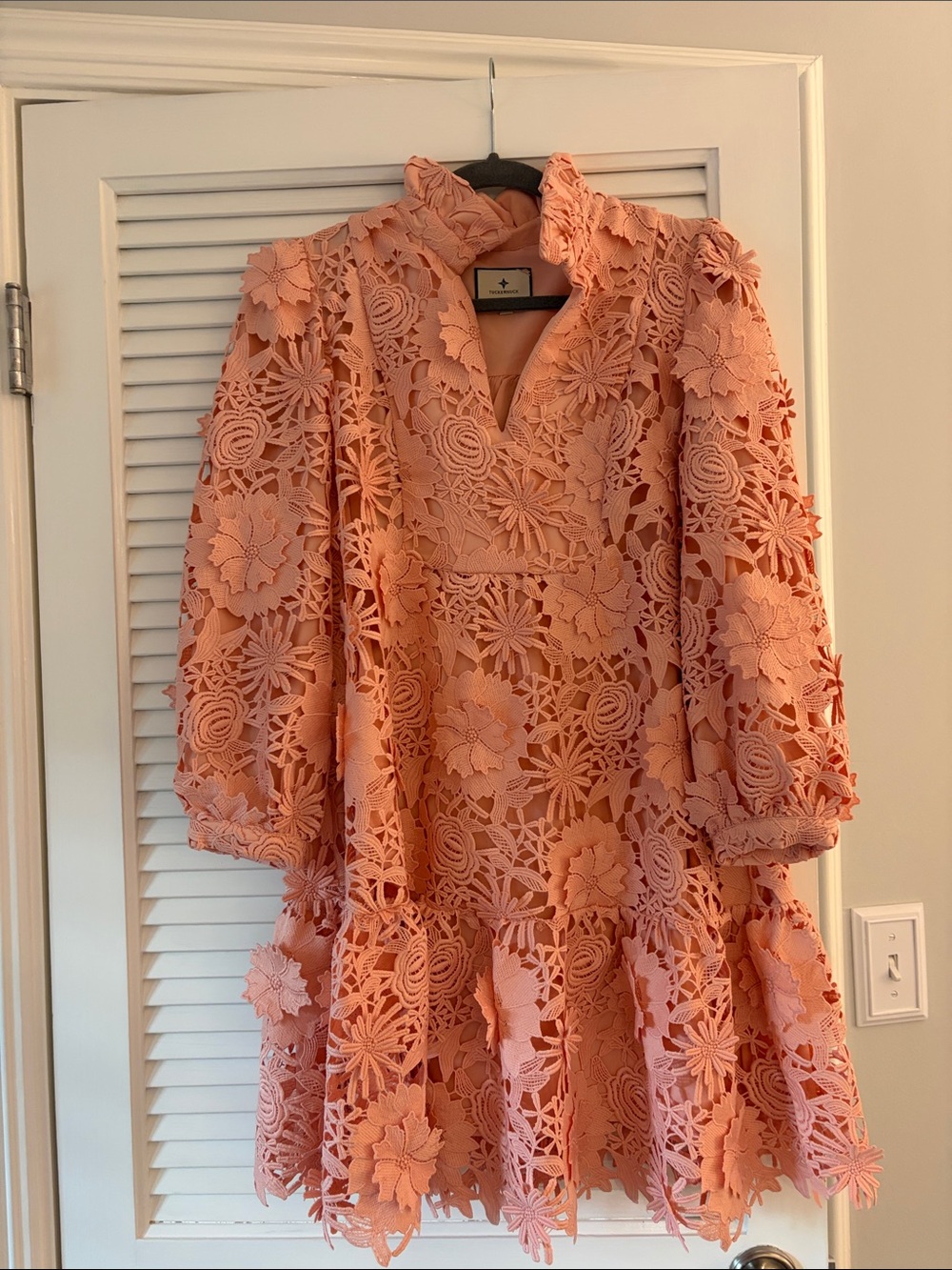 Tuckernuck Pink Lace Overlay Dress